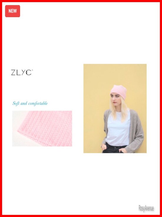 Knit Slouchy Beanie Hat Thin Stretch Skull Cap for Women